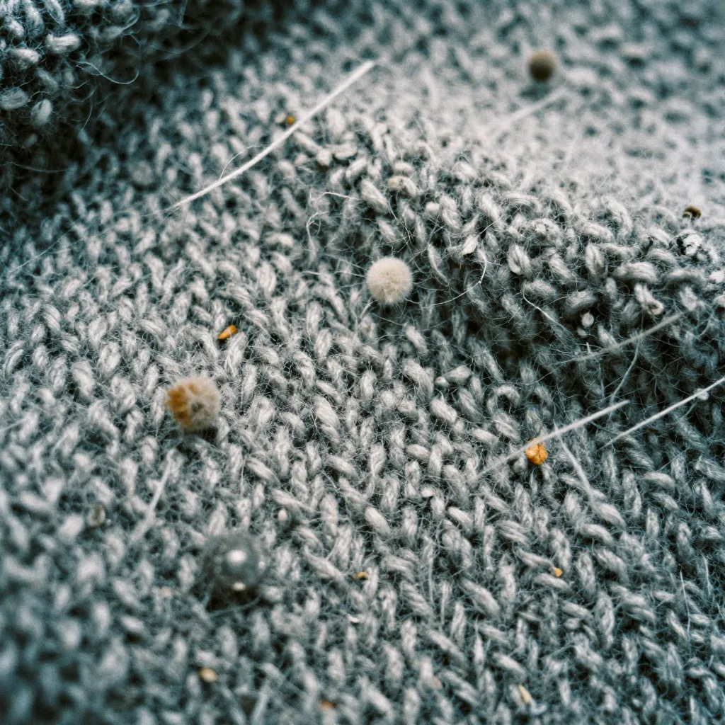 Weighted hem style showing fabric detail